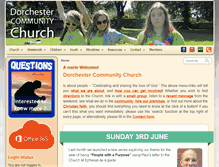Tablet Screenshot of dorchestercommunitychurch.org.uk